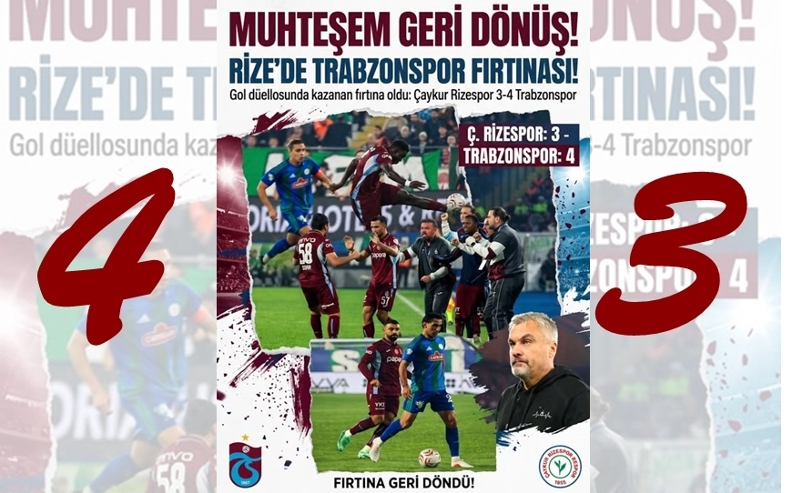Karadeniz’de Fırtına Tersine Döndü! 2-0’dan 4-3’e Muhteşem Geri Dönüş!