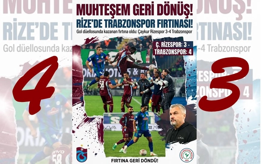 Karadeniz’de Fırtına Tersine Döndü! 2-0’dan 4-3’e Muhteşem Geri Dönüş!