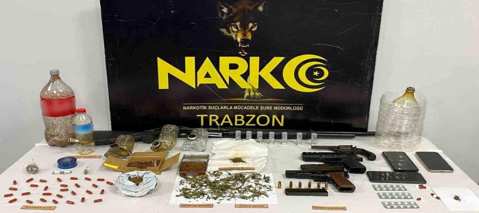 Trabzon merkezli 5 ilde narkotik operasyonu