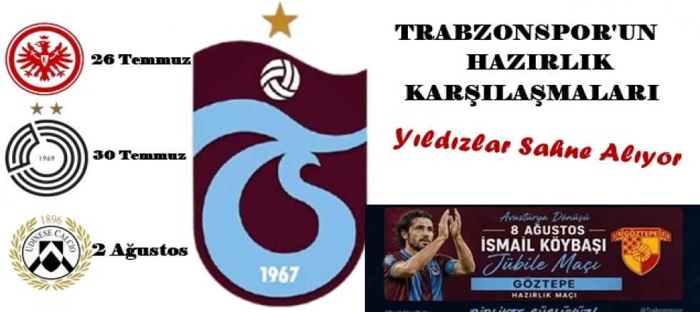 Trabzonspor'un hazırlık programı belli oldu: Kamp maçları sonrası rota İzmir