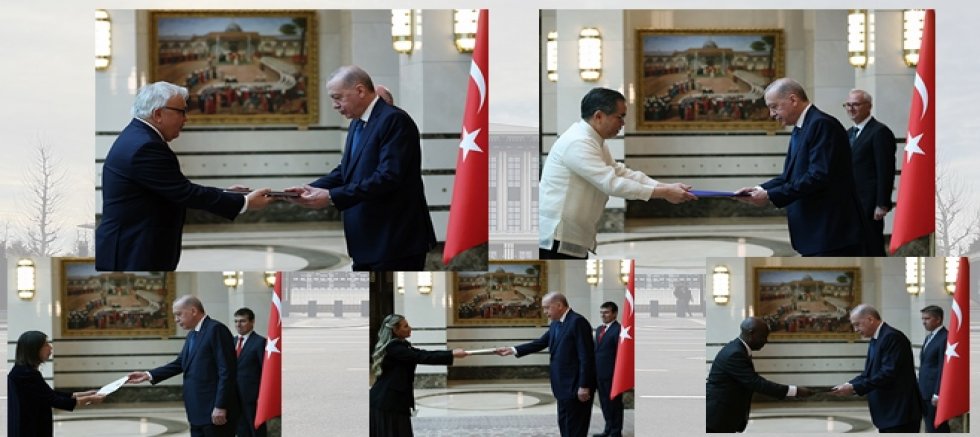Türkiye'ye 5 büyükelçi güven mektubu