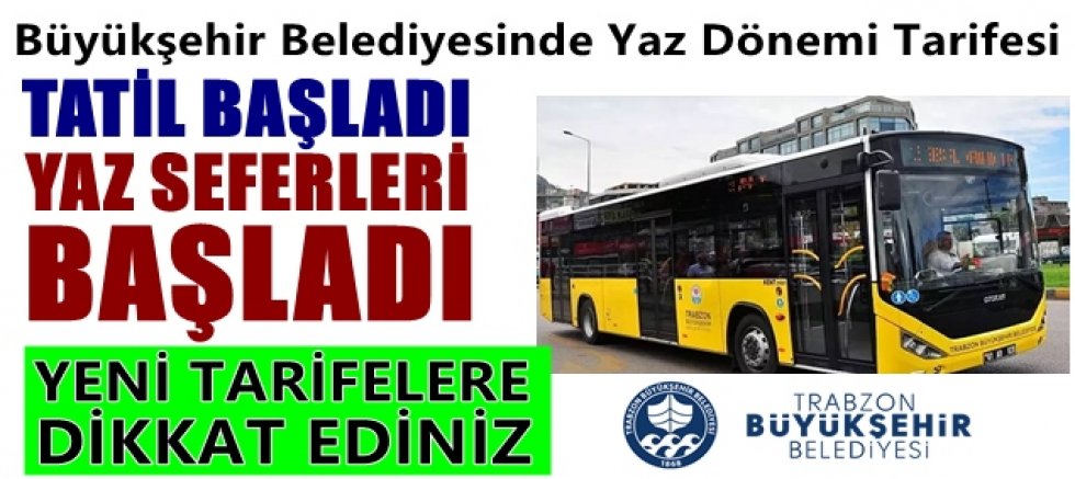 Yaz Seferleri Başladı