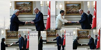Türkiye'ye 5 büyükelçi güven mektubu