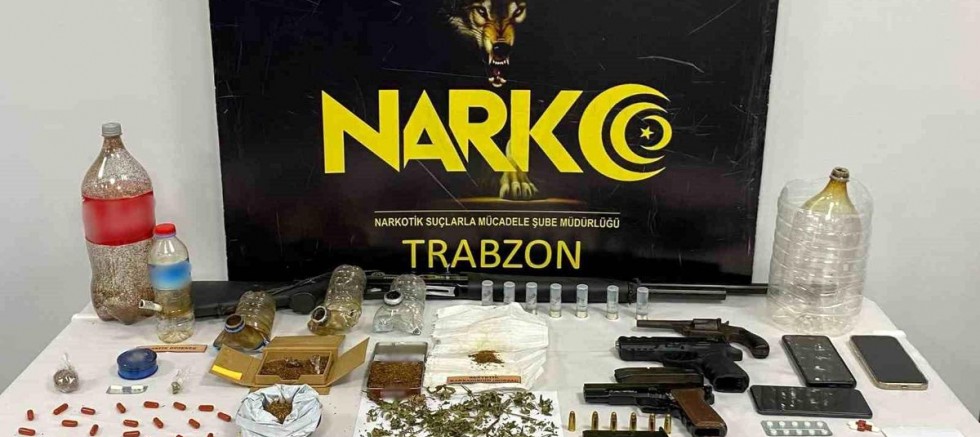 Trabzon merkezli 5 ilde narkotik operasyonu